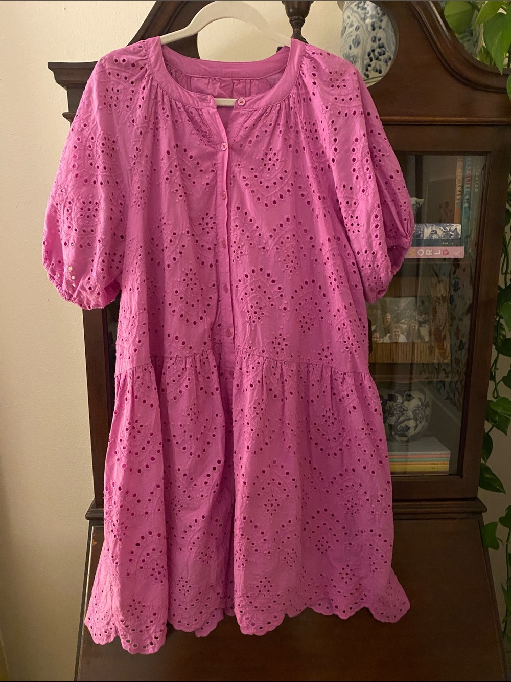 Pink Eyelet Dress